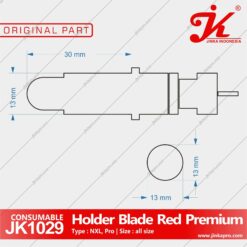 Blade Holder Red Premium Jinka Pro Diagram